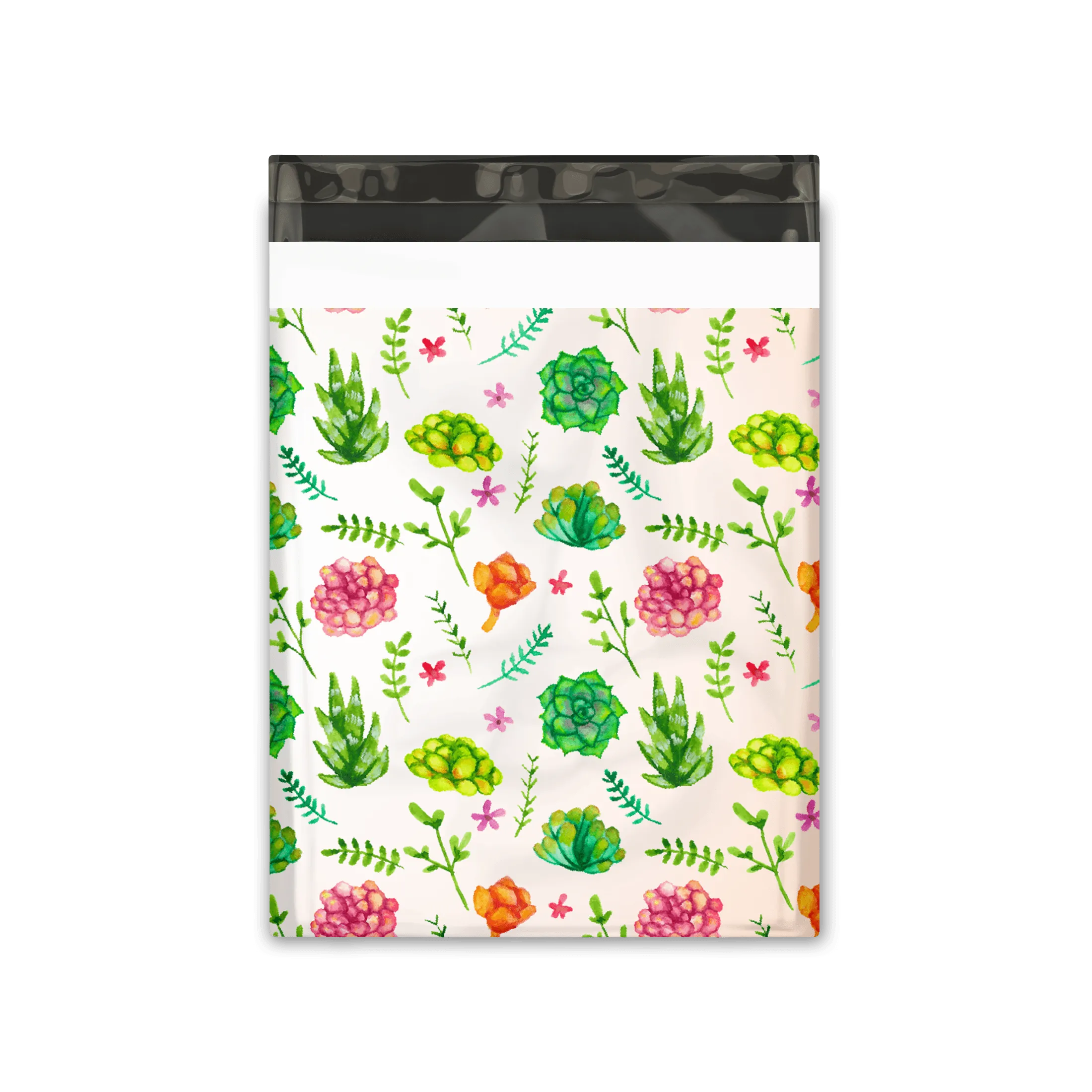 10x13 Succulents Designer Poly Mailers Shipping Envelopes Premium Printed Bags