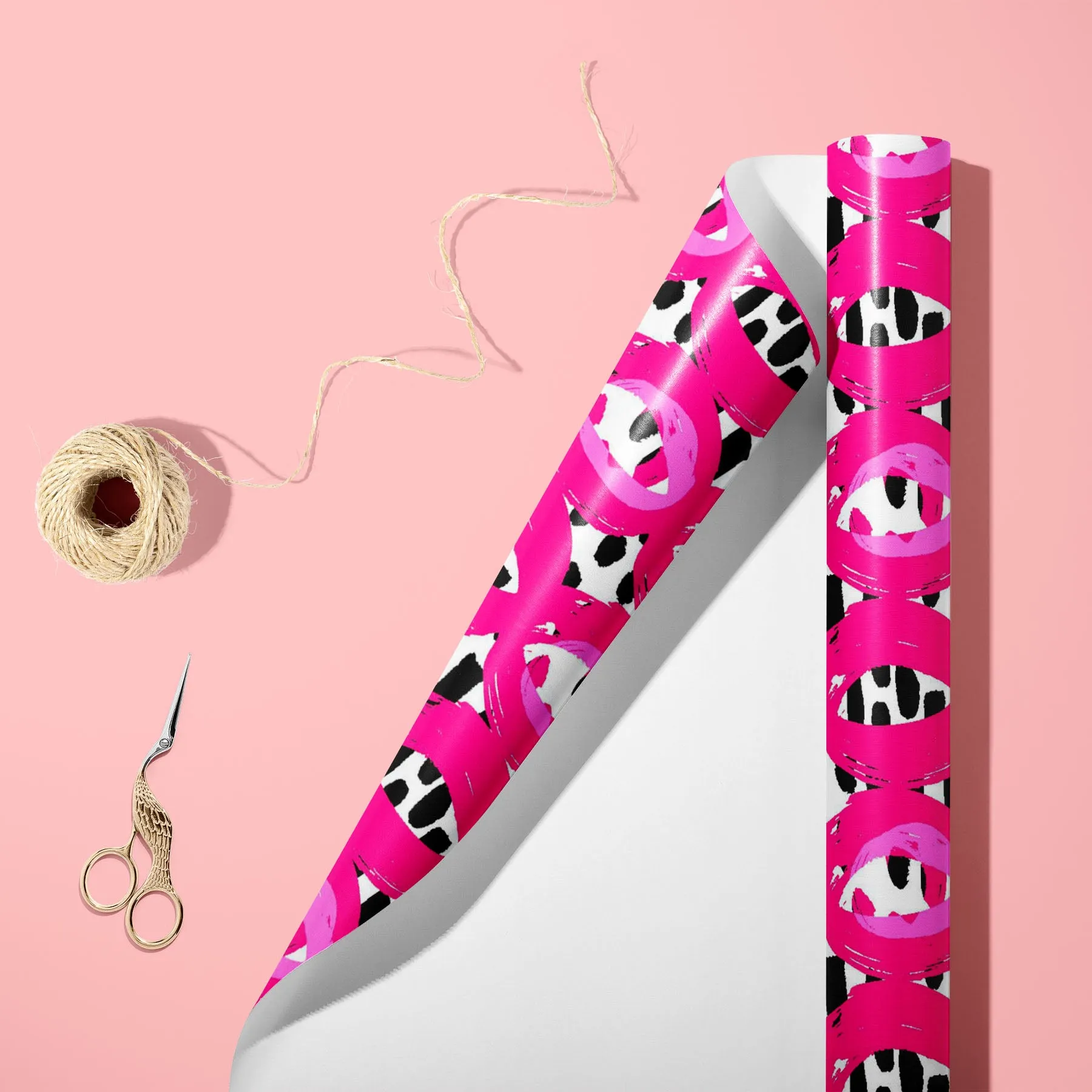 Abstract Brush Stroke D29 Art & Craft Gift Wrapping Paper