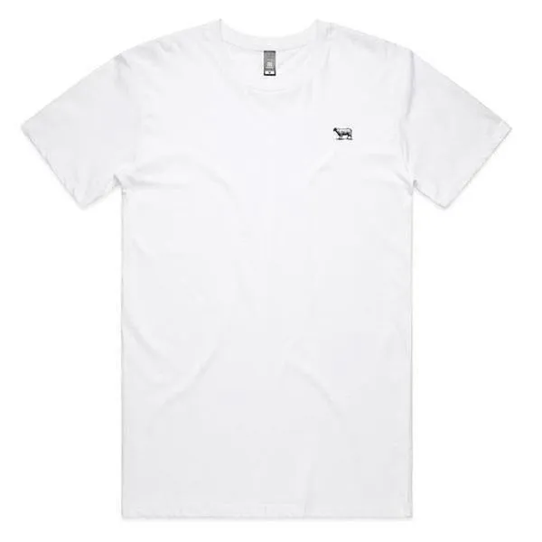 Black Sheep Embroidered Icon Tee White