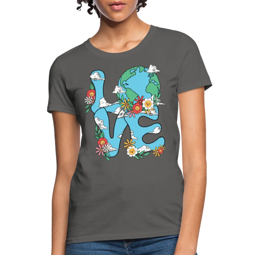 Floral LOVE Earth Day Women's T-Shirt
