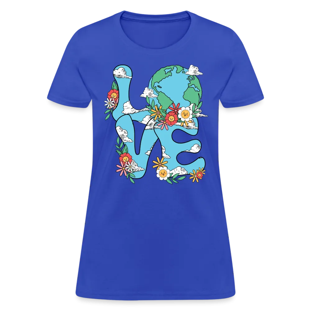 Floral LOVE Earth Day Women's T-Shirt