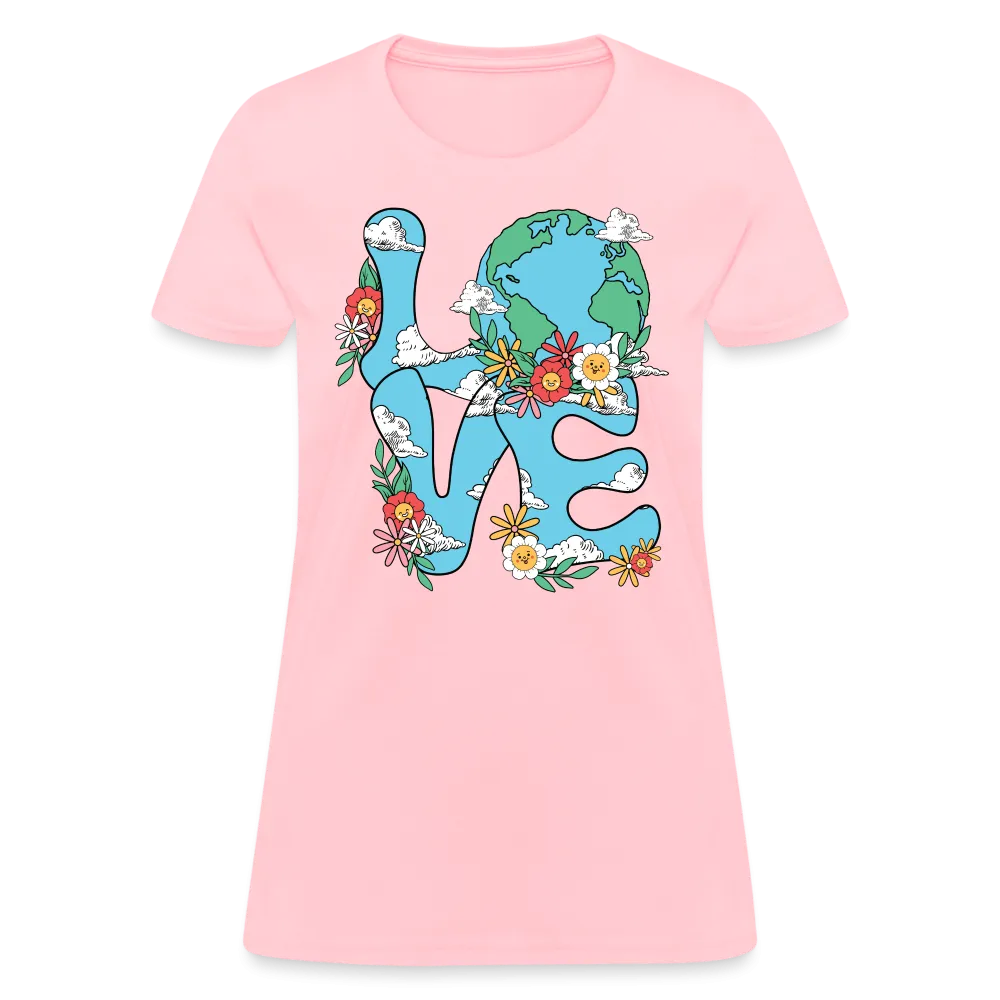 Floral LOVE Earth Day Women's T-Shirt