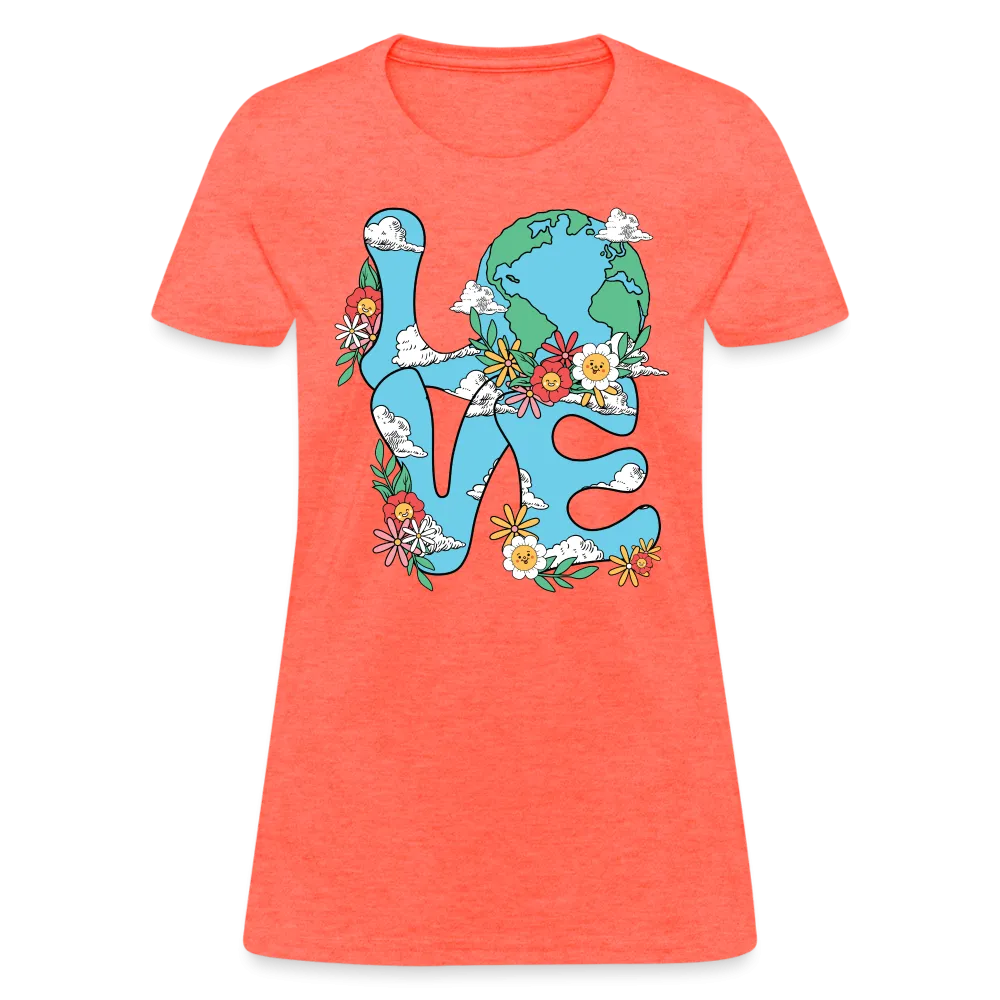Floral LOVE Earth Day Women's T-Shirt