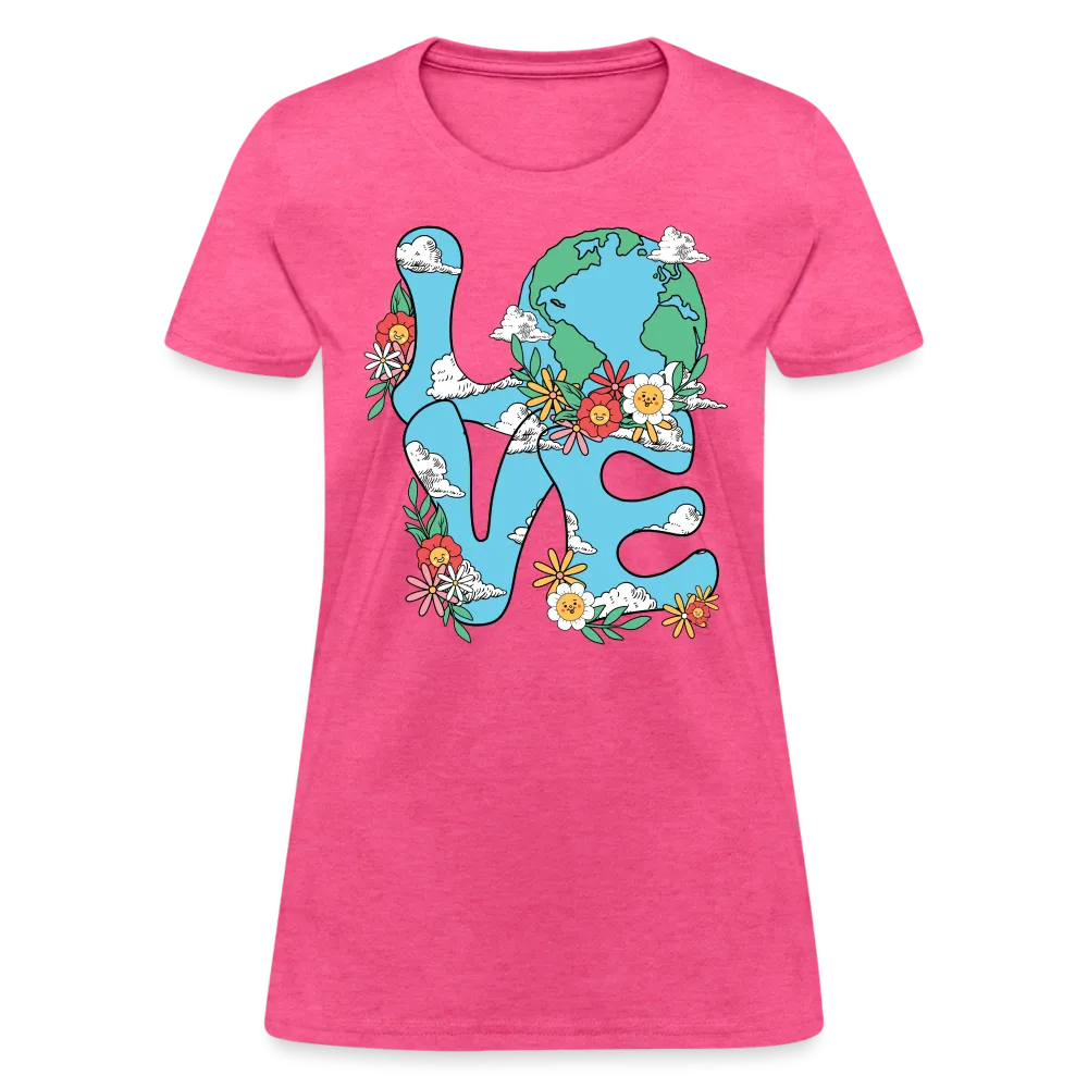 Floral LOVE Earth Day Women's T-Shirt