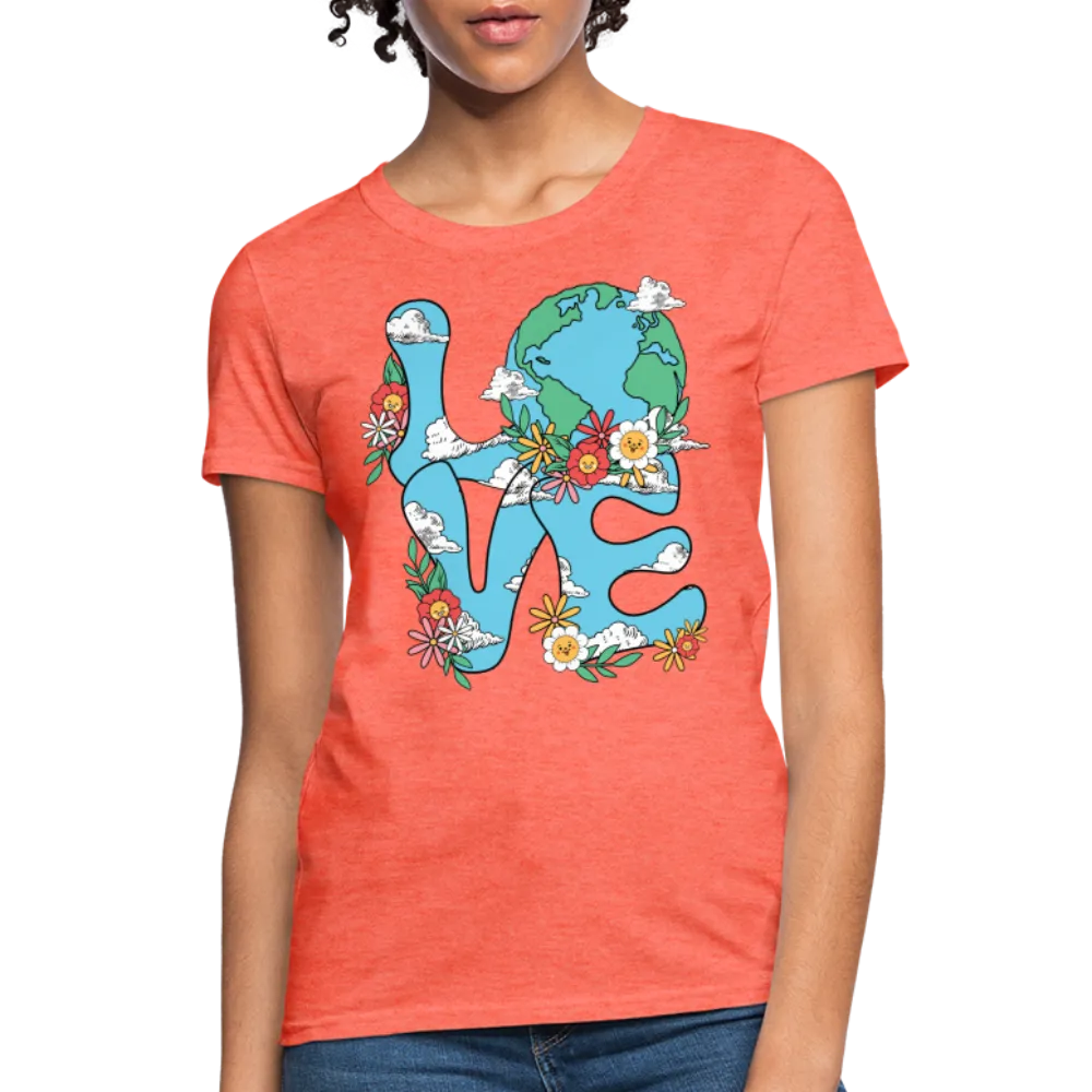 Floral LOVE Earth Day Women's T-Shirt