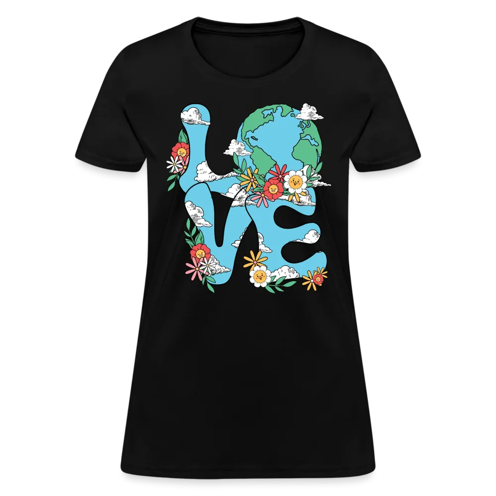 Floral LOVE Earth Day Women's T-Shirt