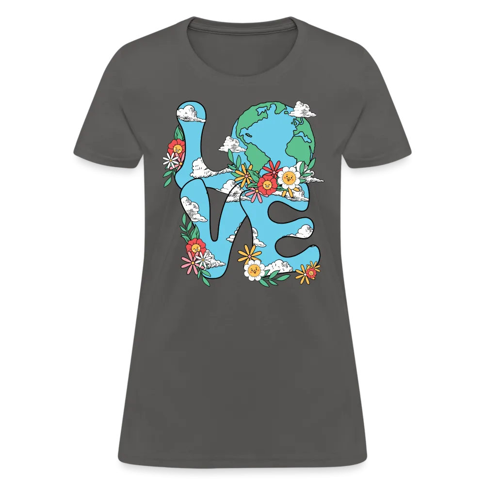 Floral LOVE Earth Day Women's T-Shirt