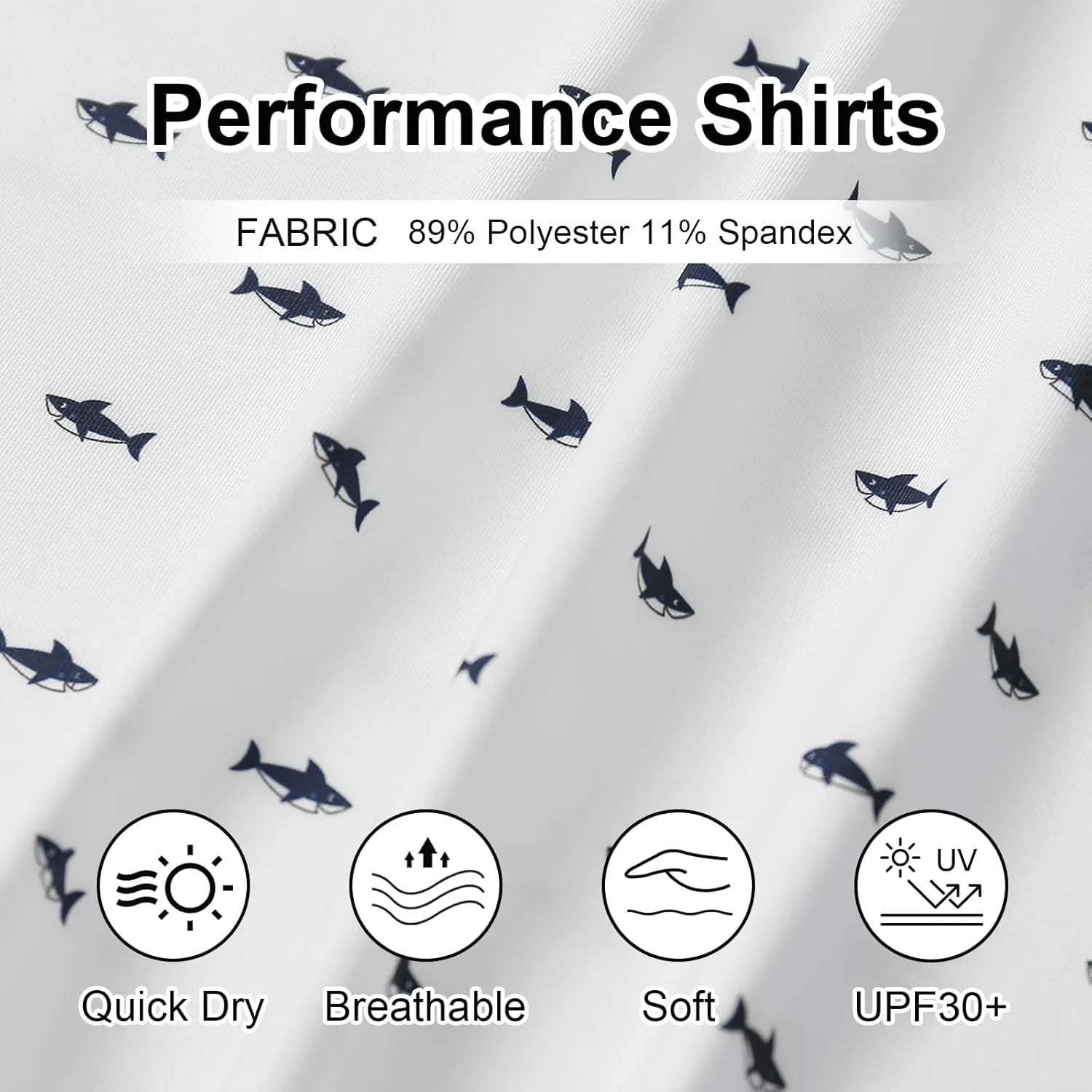 Golf Shirts for Men - Moisture Wicking Short Sleeve Performance Sport Casual Striped Collared Mens Polo Shirt