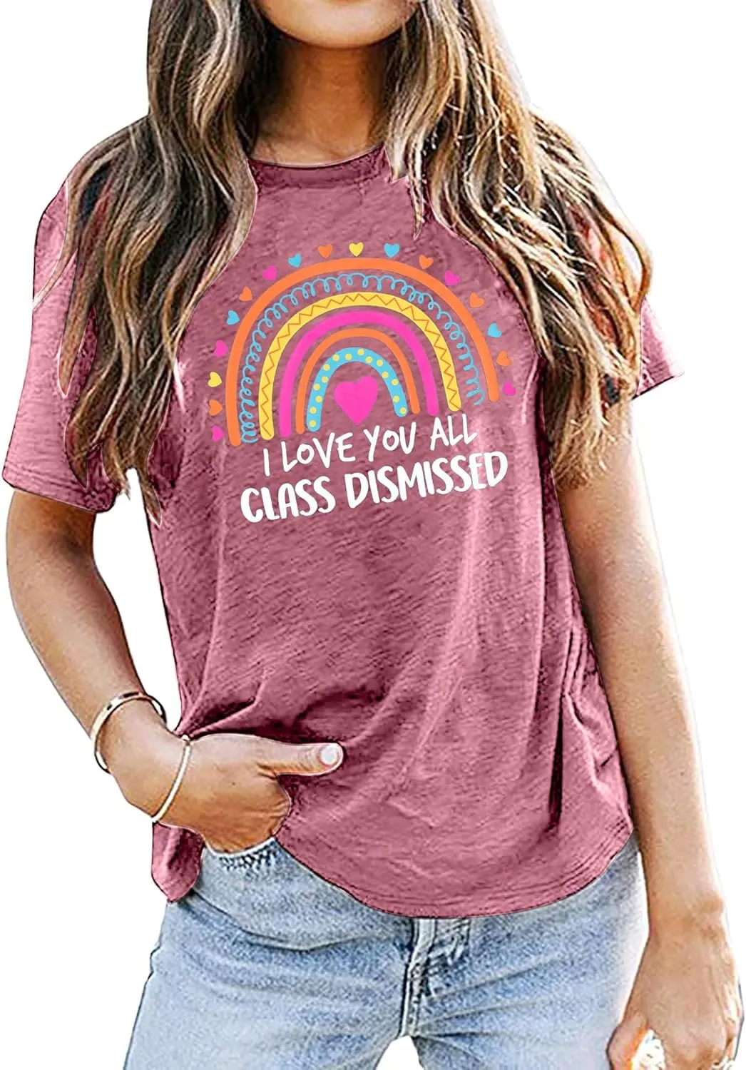 Happy Last Day of School Shirts Women Hello Summer Teacher Life Tops School Graduation Tee Appreciation Gift Blouse