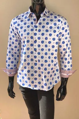 JOHN LENNON Mens Albion Long Sleeve Shirt - White
