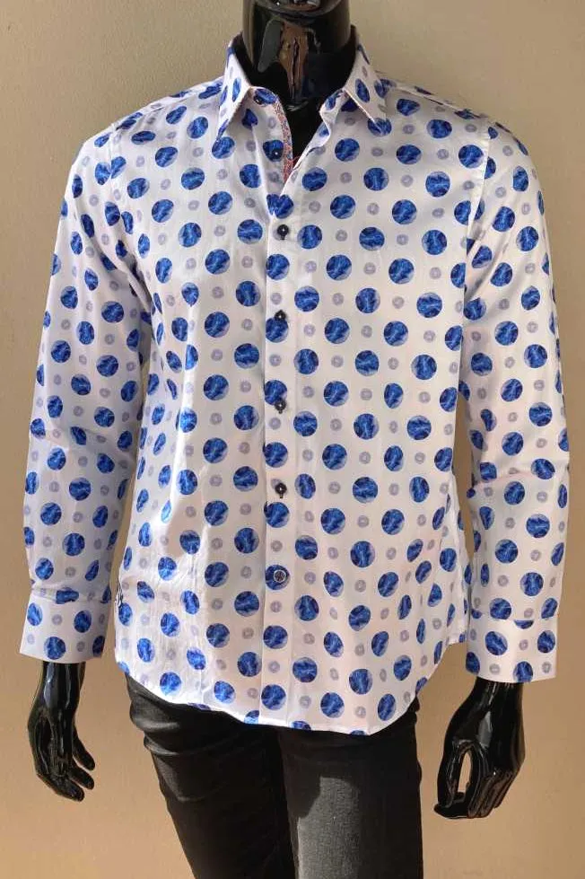 JOHN LENNON Mens Albion Long Sleeve Shirt - White