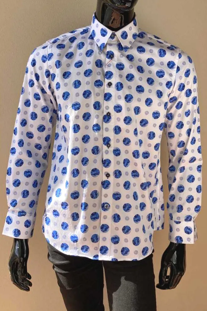 JOHN LENNON Mens Albion Long Sleeve Shirt - White