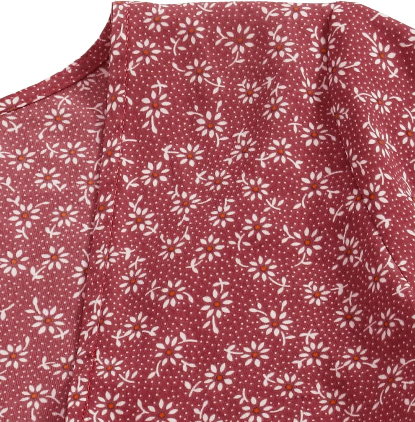 LYANER Women's Floral Print V Neck Tie Knot Ruffle Hem Short Sleeve Blouse Peplum Top