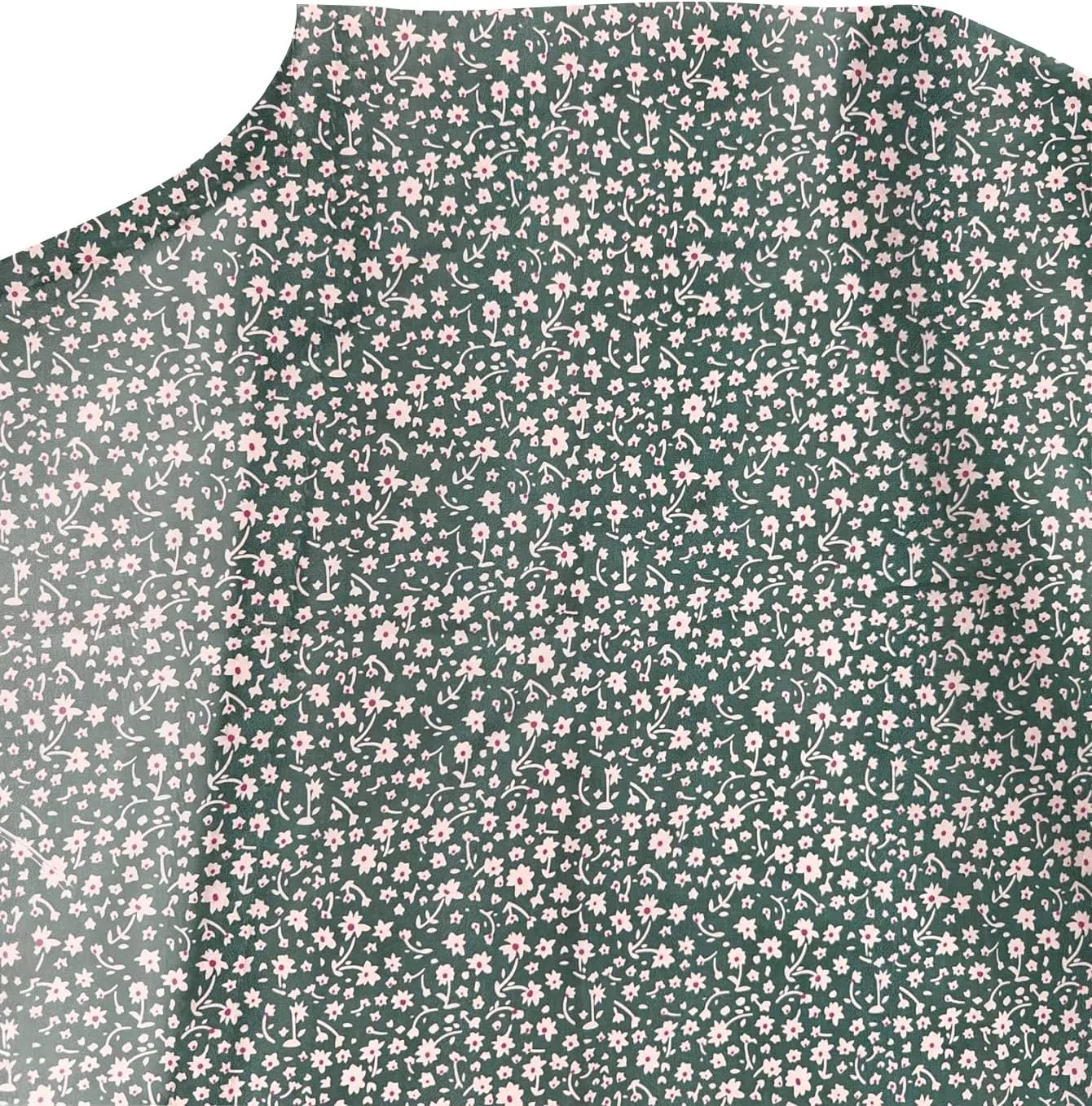 LYANER Women's Floral Print V Neck Tie Knot Ruffle Hem Short Sleeve Blouse Peplum Top