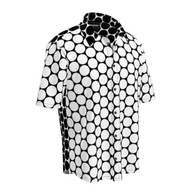 Macro Polka dots Mens Short Sleeve Shirts