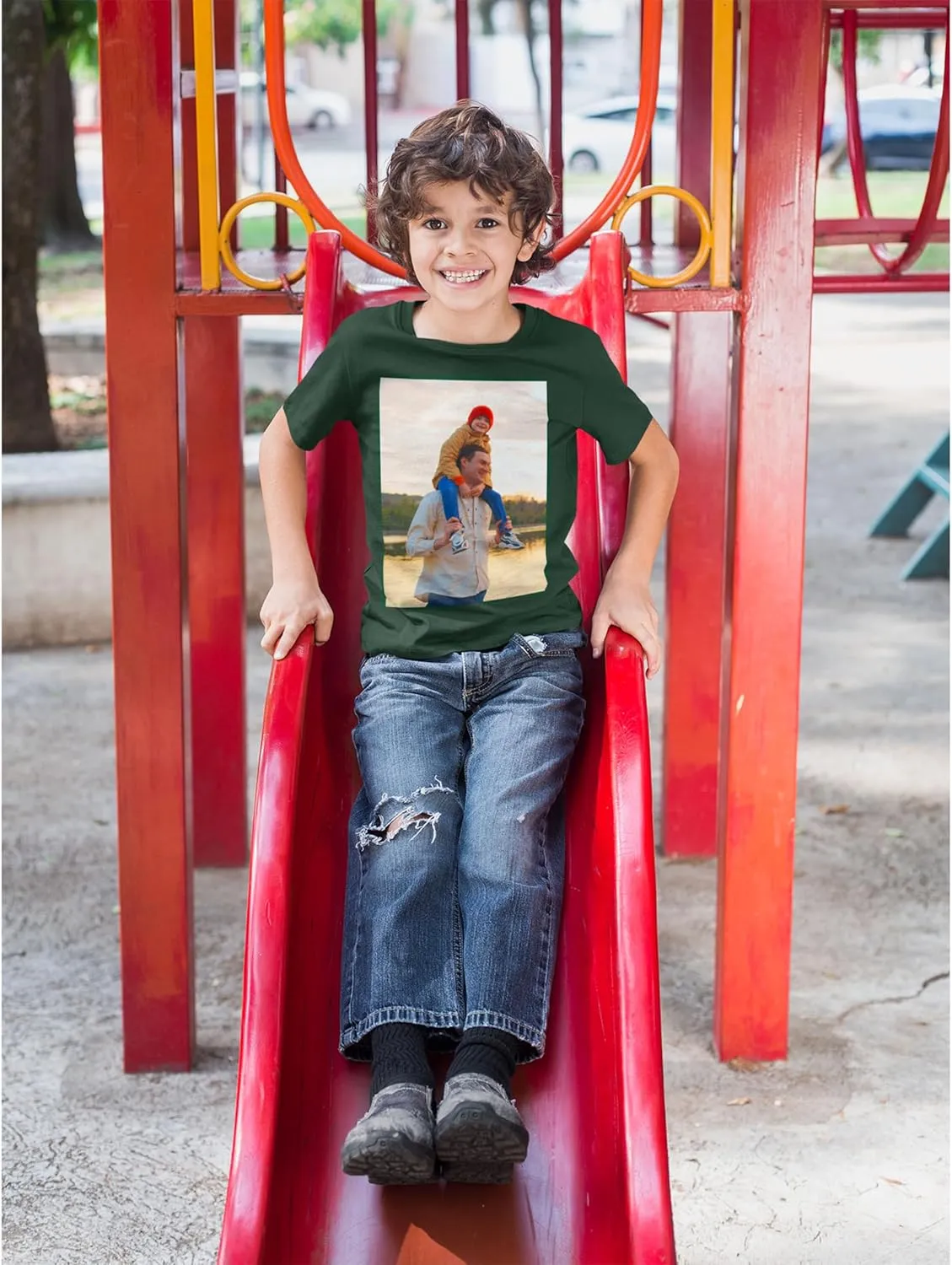 Personalized Youth T-Shirt for Kids Boys Girls - Custom Image & Text - Customized Front/Back Print - XS to X-Large - Colors