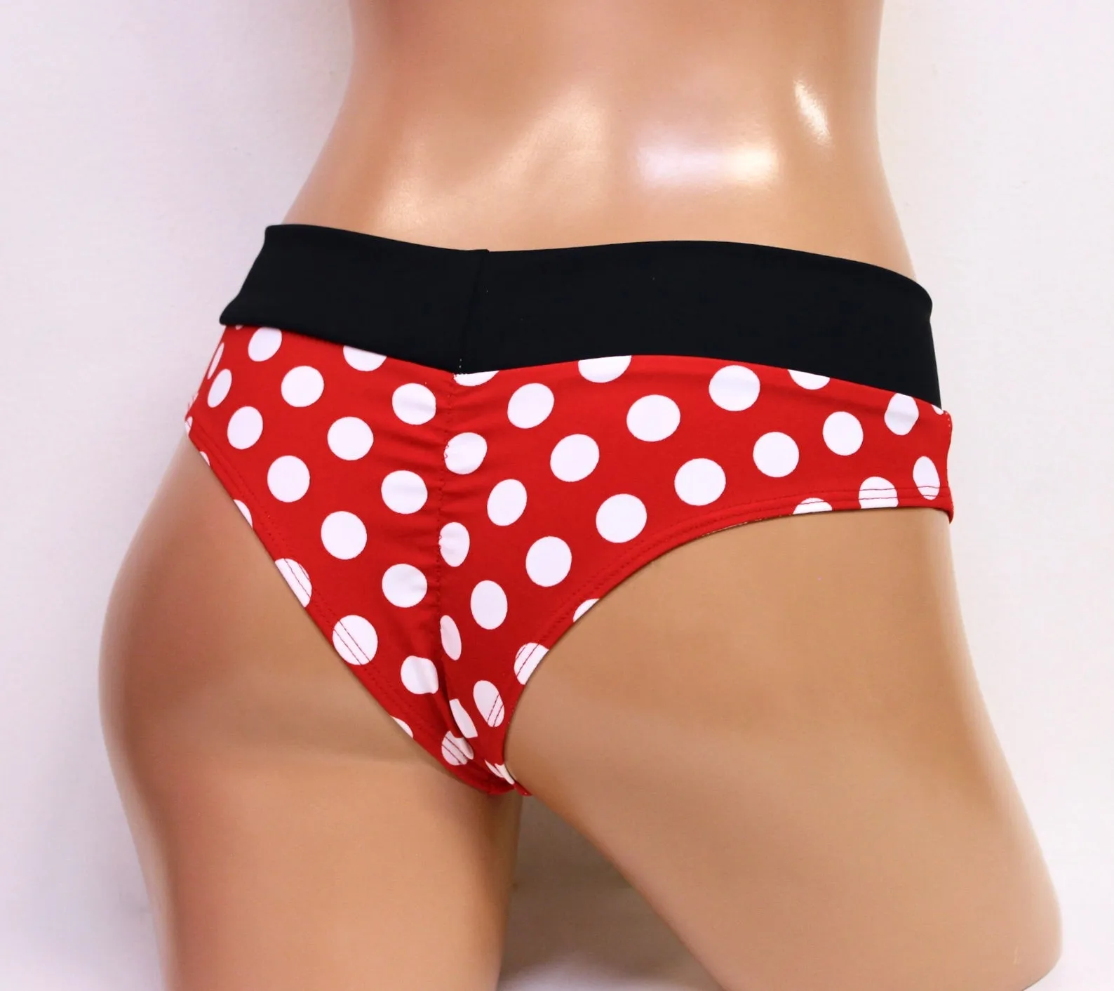 Polka Dot Pin-Up Bikini in Red