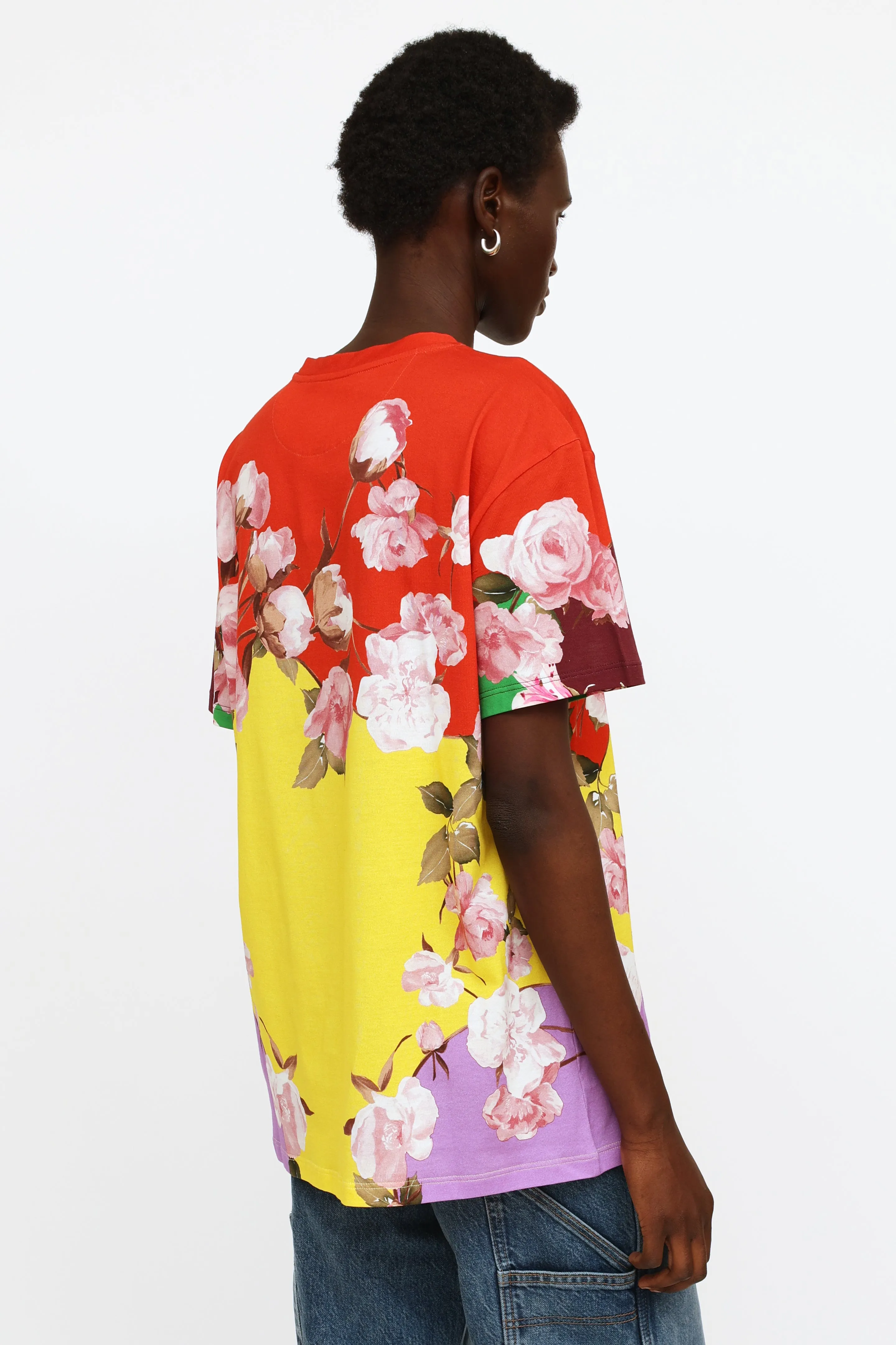 Red Yellow & Purple Floral Logo Top