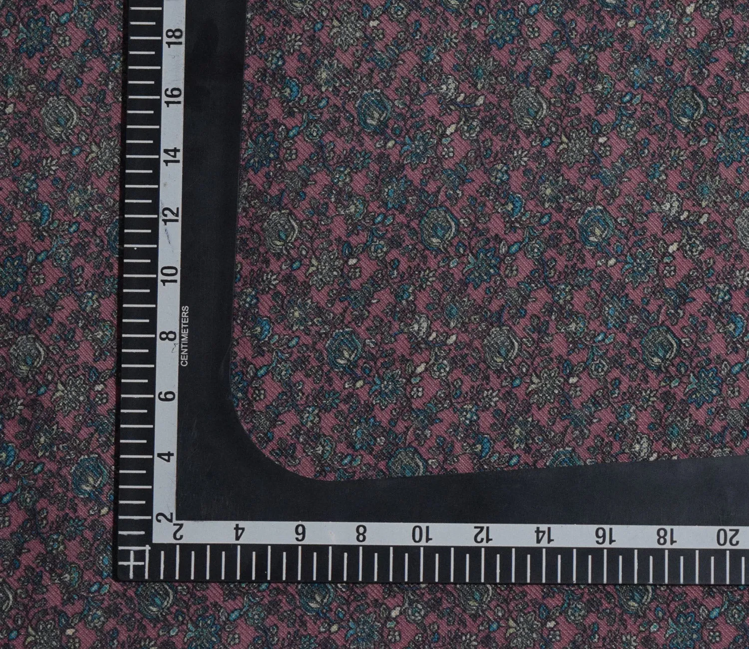 Small Floral Pattern Digital Printed Pure Pashmina Fabric Available in Purple , Teal , Green and Pink