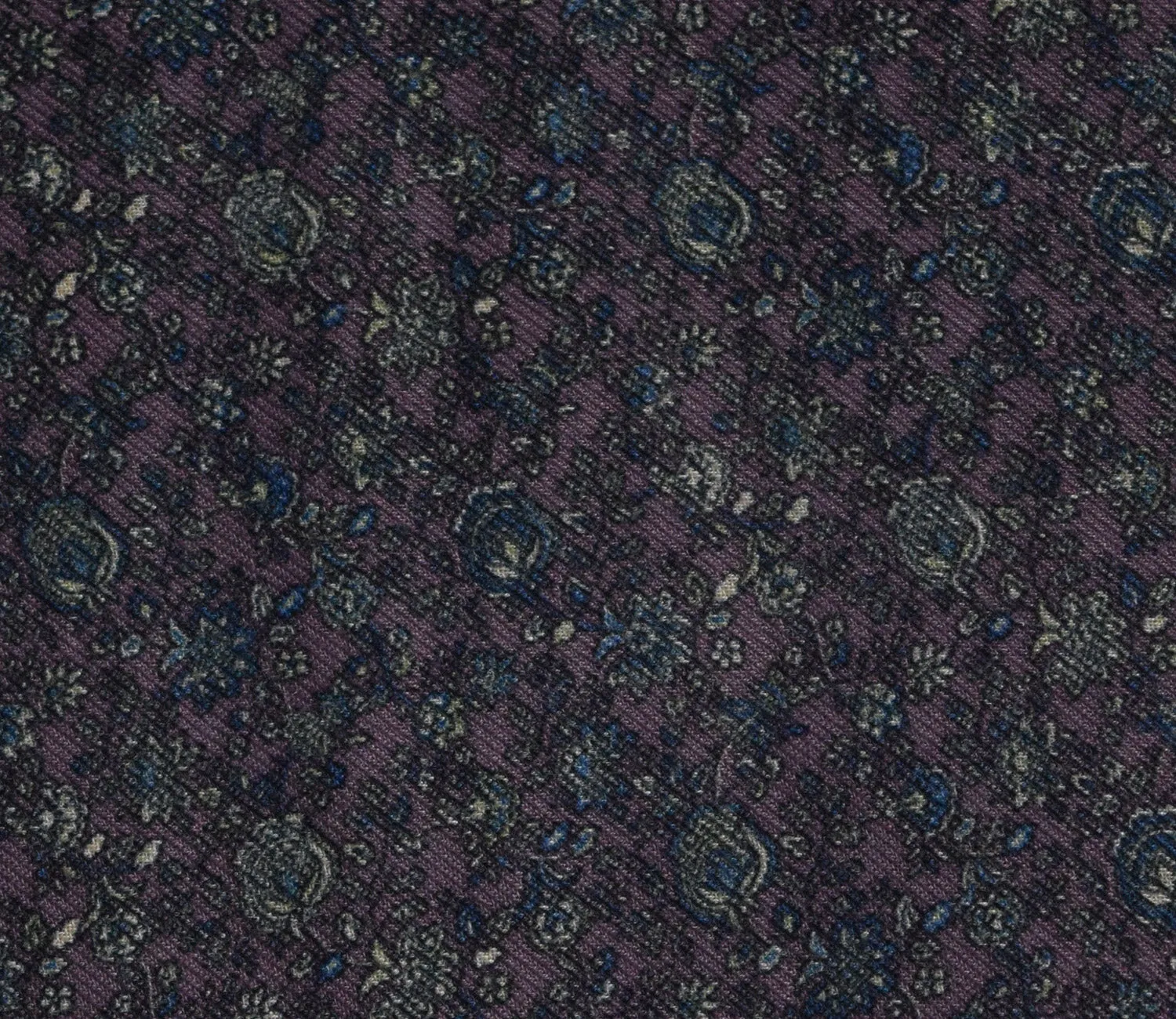 Small Floral Pattern Digital Printed Pure Pashmina Fabric Available in Purple , Teal , Green and Pink