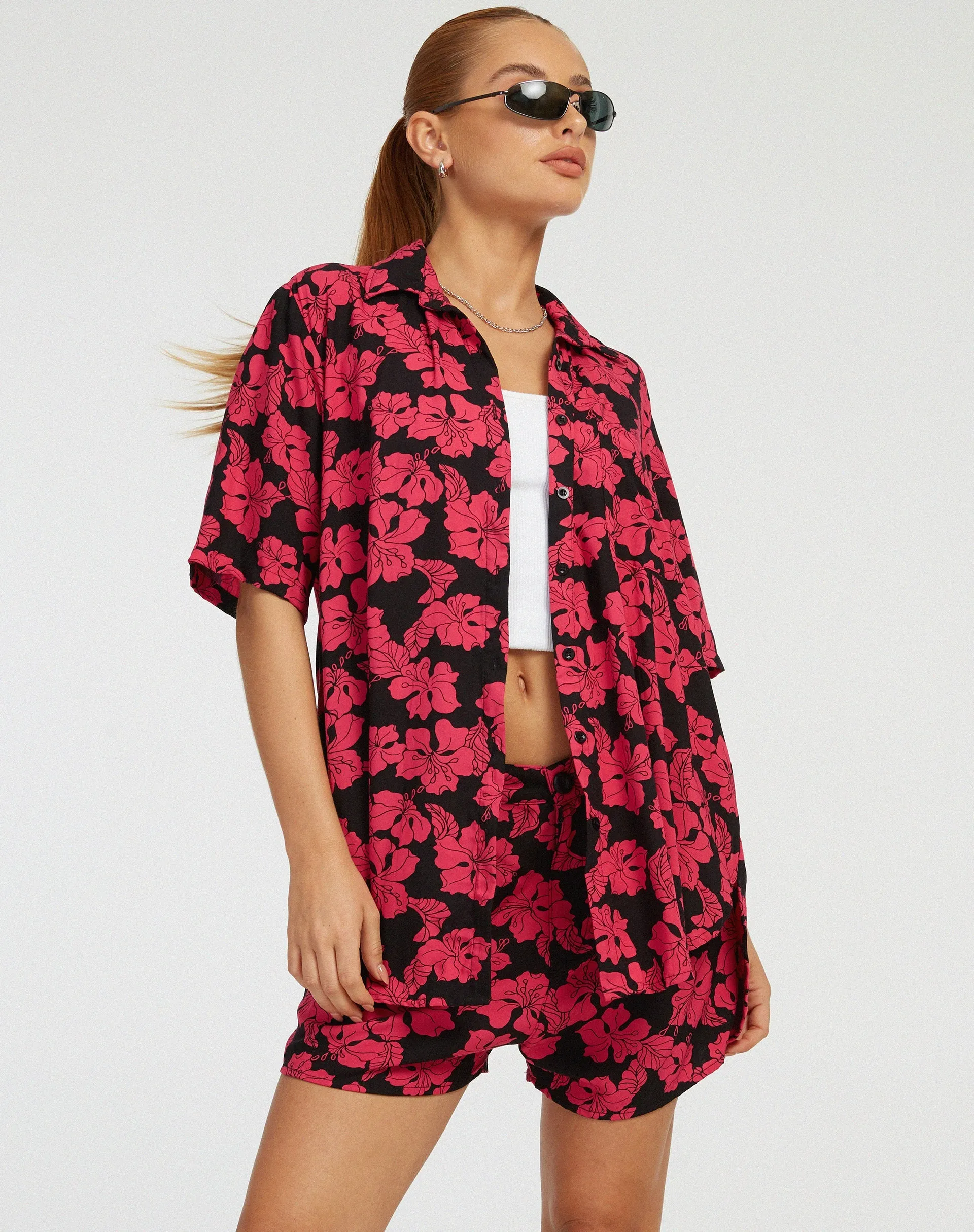 Smith Shirt in Vacation Hot Pink
