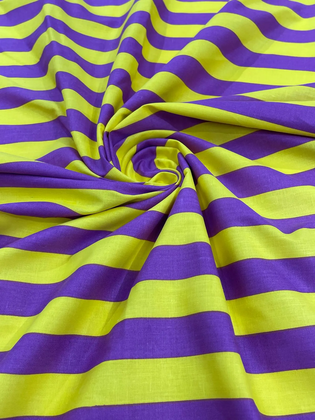 STRIPE POLY COTTON (by the yard)