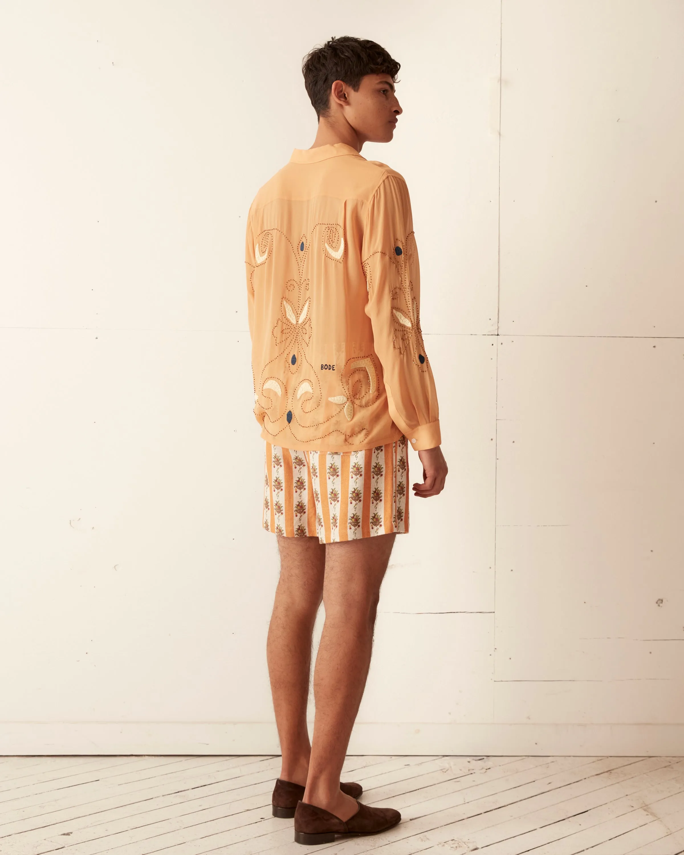 Striped Fruit Bowl Shorts