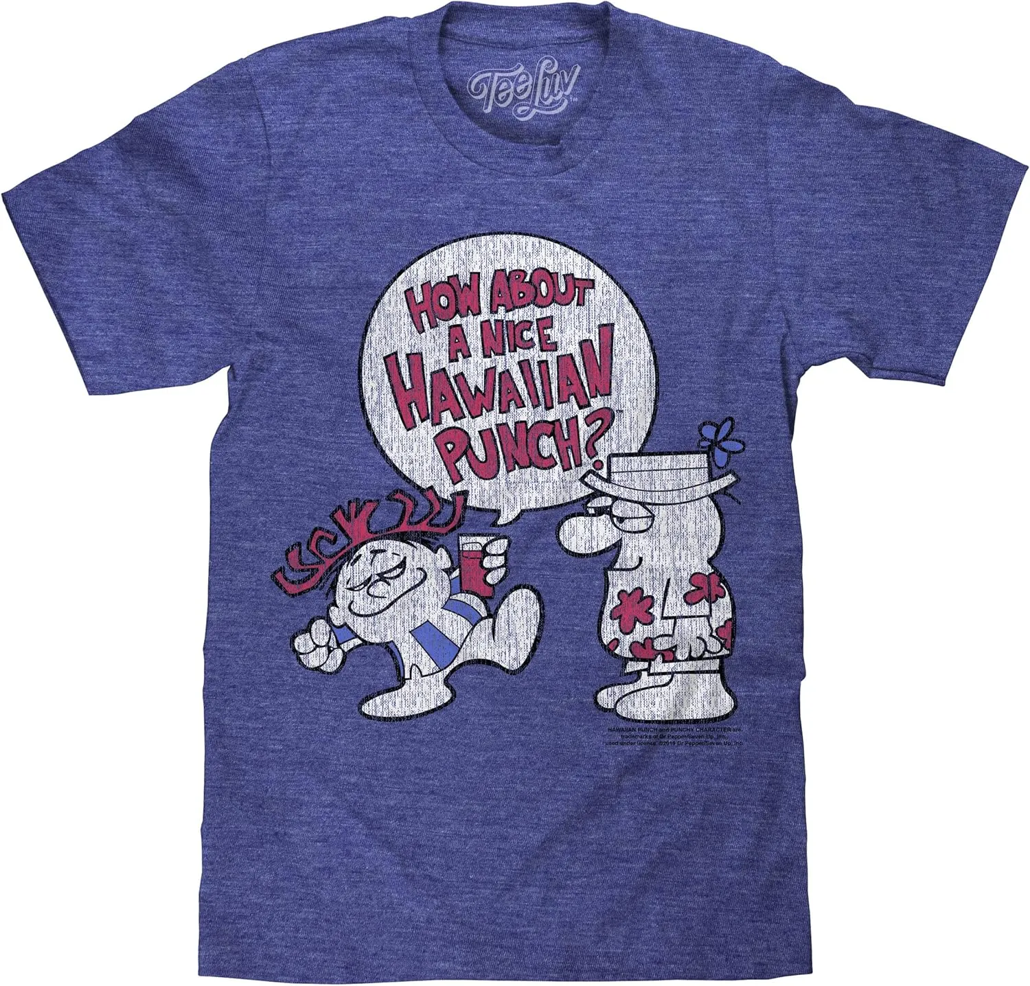 Tee Luv Men's How About A Nice Hawaiian Punch T-Shirt - Punchy and OAF Shirt