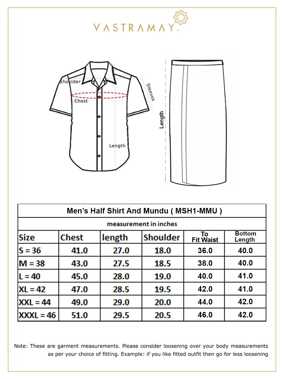 VASTRAMAY Men's Purple Silk Blend Shirt And Mundu
