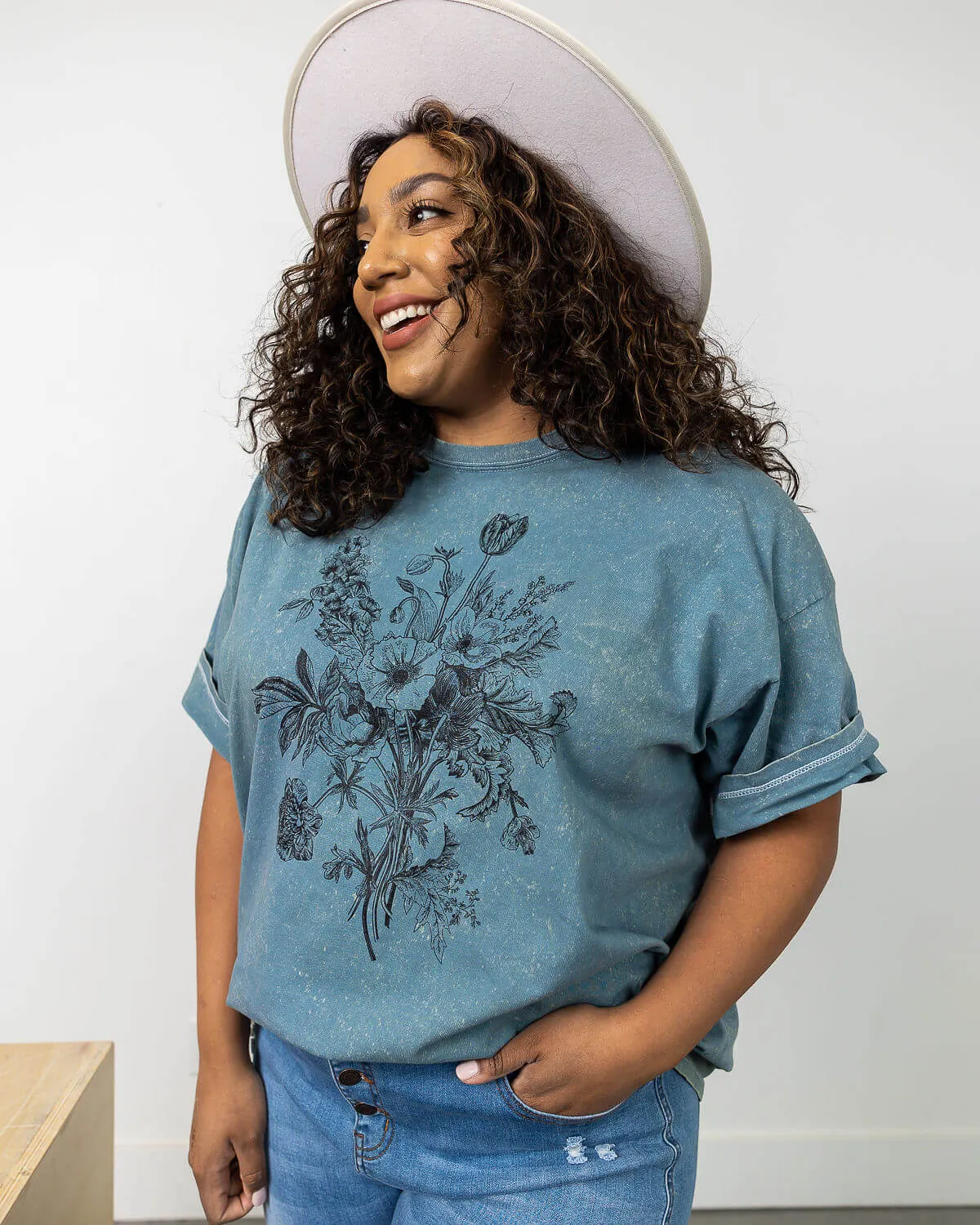 Wild Bouquet Distressed Graphic T-Shirt | XS-2XL