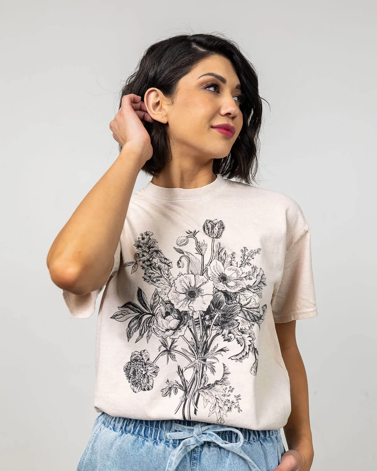 Wild Bouquet Distressed Graphic T-Shirt | XS-2XL