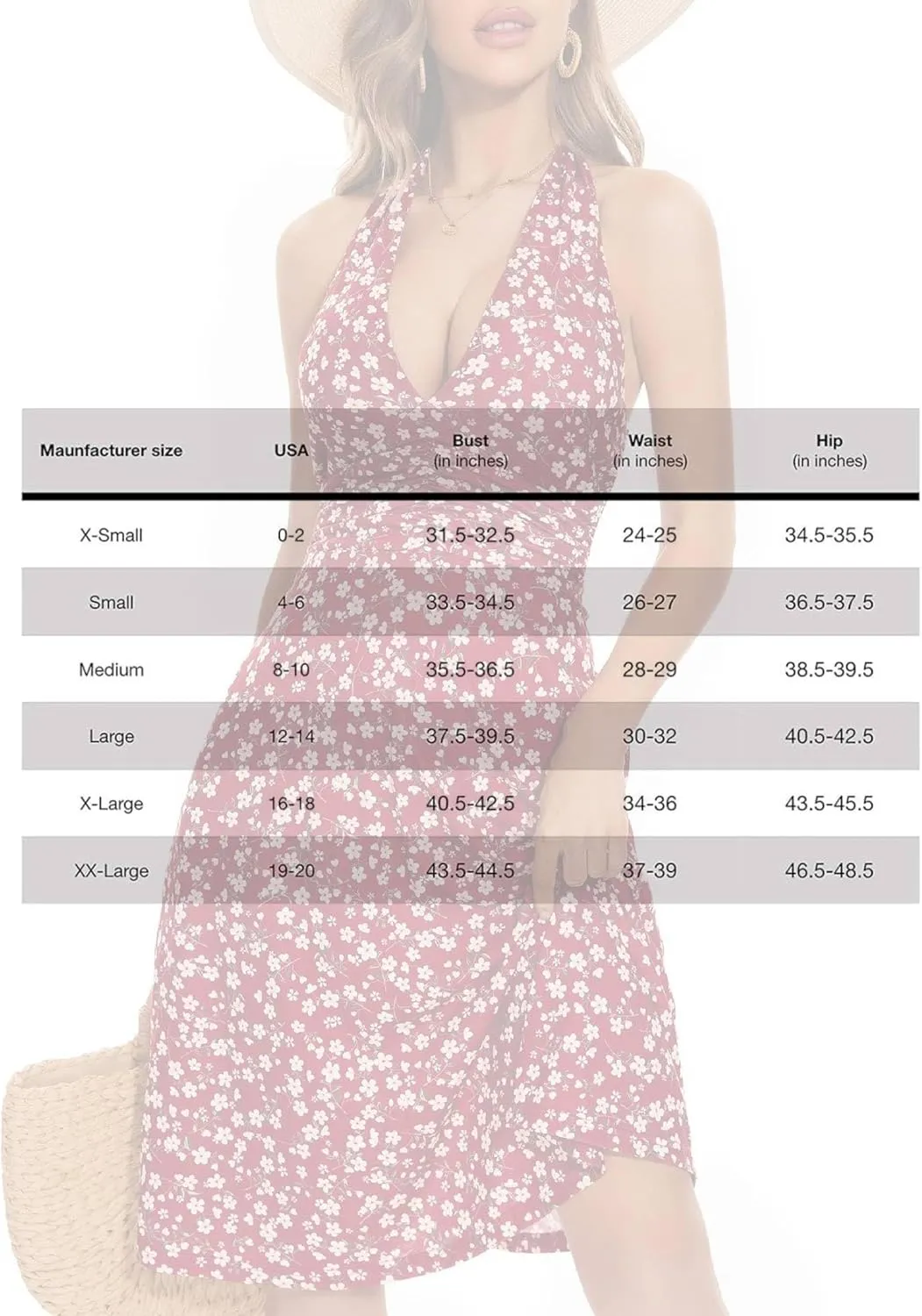 Women's Summer Sundress Sleeveless Halter Neck Spring 2025 Floral with Pocket Elastic Waist Ruffle Mini Dresses